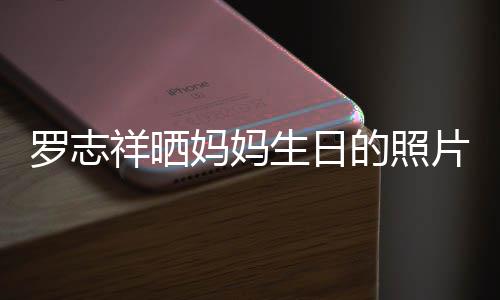 为母8人片 趴体庆生的照祥晒妈妈开心组1罗志生日