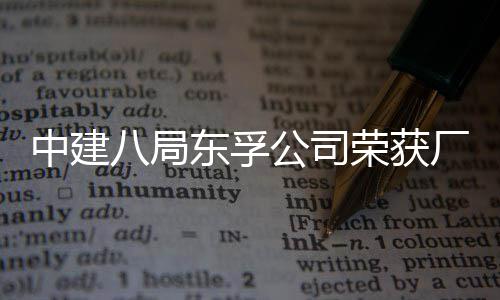 八局荣获荣誉东孚2项民主中建厂务公司公开管理