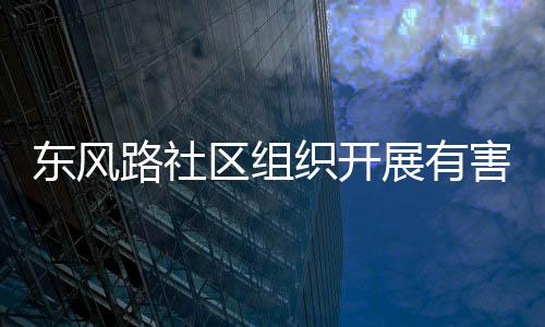 害垃活动区组东风织开展有路社圾收集日