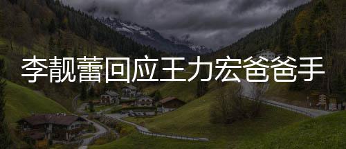 爸爸王力午3宏下点前道歉信 应王要求李靓蕾回力宏手写