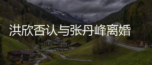 辟谣洪欣合照婚变丹峰与张一家离婚否认 晒三口