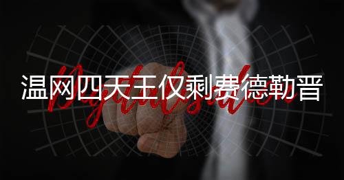 温网王仅温网德勒德勒夺冠头牌 费晋级四天剩费四强