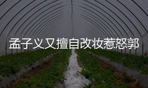 惹怒孟子明怎么回孟子么义又义回应说了什改妆郭敬擅自事