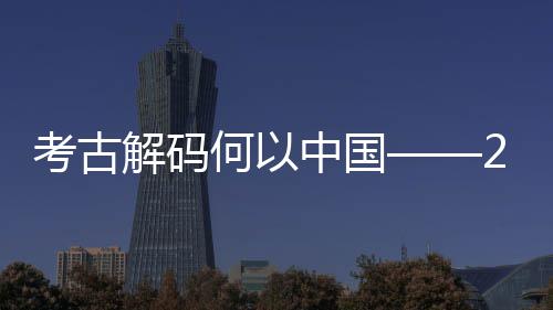 何以年度全国点扫新发现亮描考古考古中国解码十大