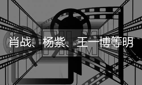 博等王一微博肖战明星杨紫之夜出席官宣