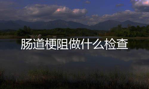 么检做什肠道查梗阻