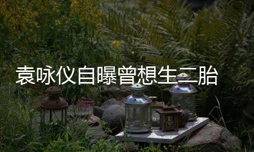 无二胎奈人曝曾想生袁咏仪自孕未工受果